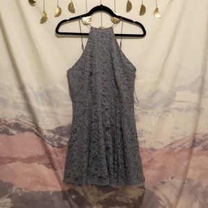 Kimchi Blue Urban Outfitters High Neck Lace Dress